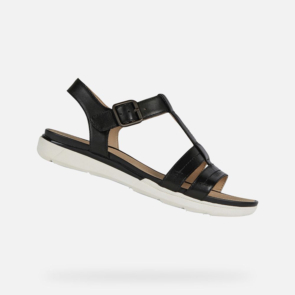 Geox Bayan Sandalet Siyah - Hiver - FLK-716283